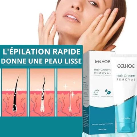 Crème dépilatoire rafraîchissante sans irritations